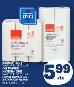 Marché Bonichoix PAPER TOWELS OR BATHROOM TISSUE offer