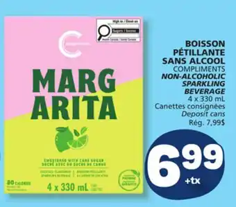 Marché Bonichoix COMPLIMENTS NON-ALCOHOLIC SPARKLING BEVERAGE offer