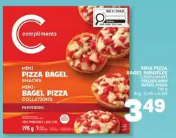 Marché Bonichoix COMPLIMENTS FROZEN MINI BAGEL PIZZA offer