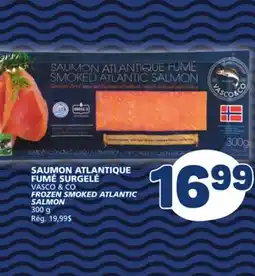 Marché Bonichoix VASCO & CO FROZEN SMOKED ATLANTIC SALMON offer