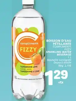 Marché Bonichoix COMPLIMENTS FIZZY SPARKLING WATER BEVERAGE offer