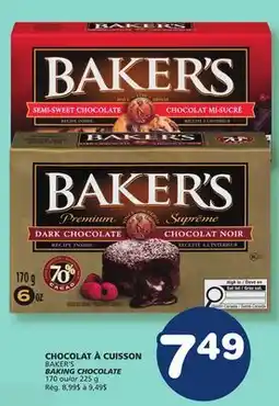 Marché Bonichoix BAKER'S BAKING CHOCOLATE offer