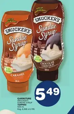 Marché Bonichoix SMUCKER'S SUNDAE SYRUP TOPPING offer