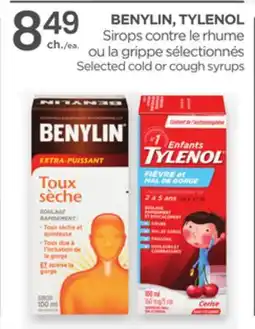 Proxim BENYLIN, TYLENOL Selected cold or cough syrups offer