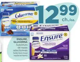 Proxim ENSURE, GLUCERNA Selected meal replacements offer