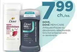 Proxim DOVE, DOVE MEN+CARE Antisudorifiques ou déodorants sélectionnés offer