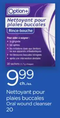 Proxim Option+ Oral wound cleanser offer