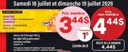 Maxi BARRES DE FROMAGE, 400 G OU RÂPÉ, 320 G SANS NOM offer