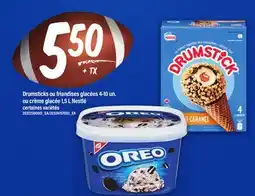 Maxi DRUMSTICKS OU FRIANDISES GLACÉES 4-10 UN. OU CRÈME GLACÉE 1,5 L NESTLÉ offer