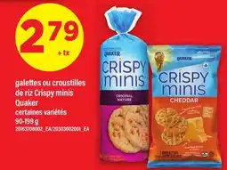 Maxi GALETTES OU CROUSTILLES DE RIZ CRISPY MINIS QUAKER offer