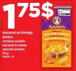 Maxi MACARONI AU FROMAGE ANNIE'S | MACARONI & CHEESE offer