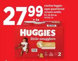 Maxi COUCHES HUGGIES, SUPER GRAND FORMAT, 36-104 UN offer