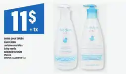 Maxi SOINS POUR BÉBÉS LIVE CLEAN | BABY NEEDS offer