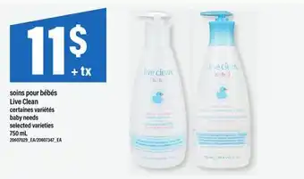 Maxi SOINS POUR BÉBÉS LIVE CLEAN | BABY NEEDS offer