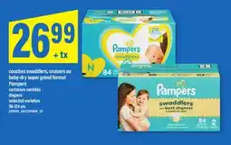 Maxi COUCHES SWADDLERS, CRUISERS OU BABY-DRY SUPER GRAND FORMAT PAMPERS | DIAPERS, 38-124 un offer