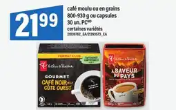 Maxi CAFÉ MOULU OU EN GRAINS 800-930 G OU CAPSULES 30 UN. PC offer
