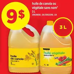 Maxi HUILE DE CANOLA OU VÉGÉTALE SANS NOM offer