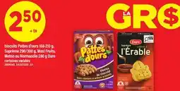 Maxi BISCUITS PATTES D'OURS, 168-210 G, SUPRÊME, 290/300 G, MAXI FRUITS, METEO OU NORMANDIE, 280 G DARE offer