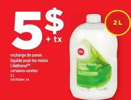 Maxi RECHARGE DE SAVON LIQUIDE POUR LES MAINS LIFEBRAND offer