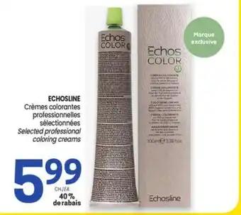Uniprix ECHOSLINE Crèmes colorantes professionnelles sélectionnées/ Selected professional coloring creams offer