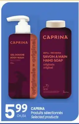 Uniprix CAPRINA Produits sélectionnés/Selected products offer