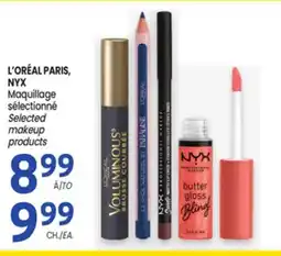 Uniprix L'OREAL PARIS, NYX Maquillage sélectionné/Selected makeup products offer