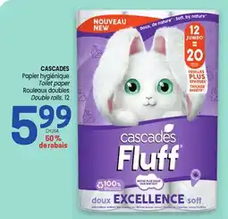 Uniprix CASCADES Papier hygiénique/Toilet paper offer