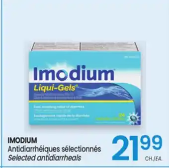 Uniprix IMODIUM Antidiarrhéiques sélectionnés/Selected antidiarrheals offer