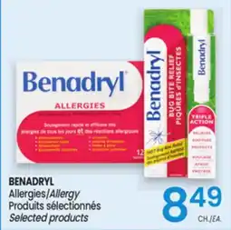 Uniprix BENADRYL Allergies Produits sélectionnés offer