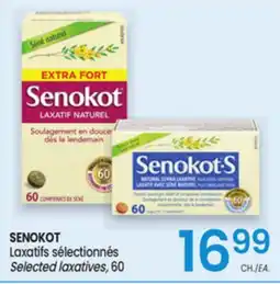 Uniprix SENOKOT Laxatifs sélectionnés/Selected laxatives offer