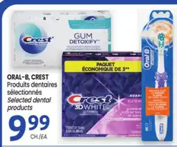 Uniprix ORAL-B, CREST Produits dentaires sélectionnés/Selected dental products offer