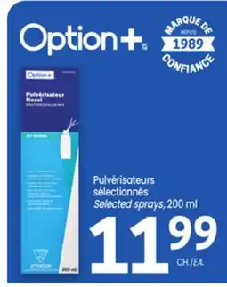 Uniprix Option+ Pulvérisateurs sélectionnés /Selected sprays offer