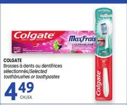 Uniprix COLGATE Brosse à dents ou dentifrices sélectionnés offer