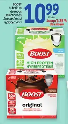 Uniprix BOOST Substituts de repas sélectionnés/Selected meal replacements offer