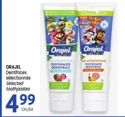 Uniprix ORAJEL Dentifrices sélectionnés/Selected toothpastes offer