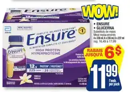 Jean Coutu ENSURE, GLUCERNA Meal replacements offer