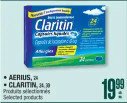 Jean Coutu AERIUS, CLARITIN Selected products offer