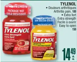 Jean Coutu TYLENOL Arthritis pain, 100 Extra strength Easy to open offer