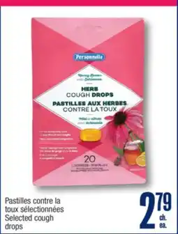 Jean Coutu Selected cough drops offer