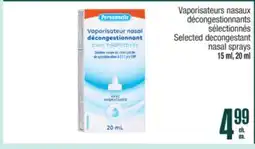 Jean Coutu Selected decongestant nasal sprays offer