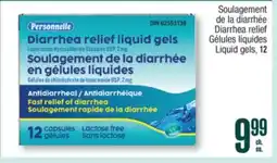 Jean Coutu Personnelle Diarrhea relief liquid gels, 12 offer