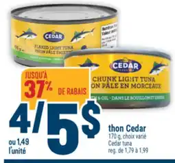 Marché Adonis THON CEDAR | CEDAR TUNA offer