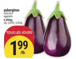 Marché Adonis AUBERGINES | EGGPLANTS offer