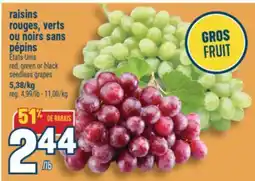 Marché Adonis RAISINS ROUGES, VERTS OU NOIRS SANS PÉPINS | RED, GREEN OR BLACK SEEDLESS GRAPES offer