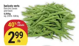 Marché Adonis HARICOTS VERTS | GREEN BEANS offer