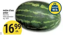 Marché Adonis MELON D'EAU ENTIER ENTIER | WHOLE WATERMELON offer