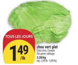 Marché Adonis CHOU VERT PLAT | FLAT GREEN CABBAGE offer