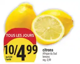 Marché Adonis CITRONS | LEMONS offer