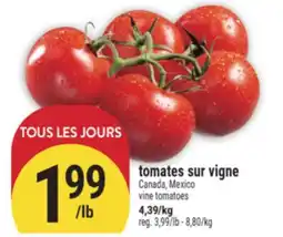 Marché Adonis TOMATES SUR VIGNE | VINE TOMATOES offer