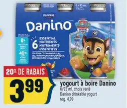 Marché Adonis YOGOURT À BOIRE DANINO | DANINO DRINKABLE YOGURT offer